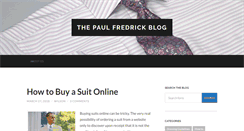 Desktop Screenshot of blog.paulfredrick.com